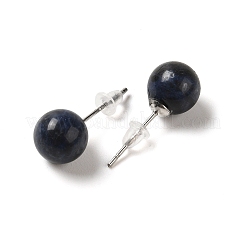 Naturales lapis lazuli de aretes&nbsp;G-B075-02P-08