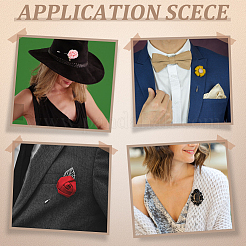 30 шт. 6 стиля фурнитура для броши из нержавеющей стали с плоской головкой и латунные булавки с шарообразными головками с заглушкой&nbsp;FIND-GA0007-42