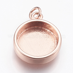 Colgante de latón cabochon ajustes&nbsp;KK-P146-06