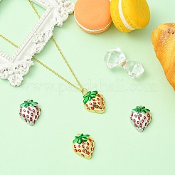 4шт 2 цвета латунные подвески с эмалью&nbsp;KK-CJ0003-25