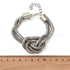 Браслеты из железной цепочки с узлом для женщин&nbsp;LS-BJEW-U042-01P