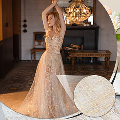 Полиэфирная кружевная ткань&nbsp;DIY-WH0632-52