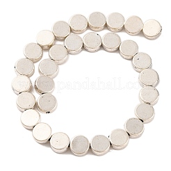 Ronds plats de style tibétain brins en alliage de perles&nbsp;X-TIBEB-O007-48-NR