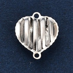925 hohler 3D-Verbindungsanhänger aus Sterlingsilber&nbsp;STER-F058-02S-01