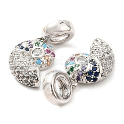 Подвески из латуни с микропаве из циркония&nbsp;KK-M247-19P