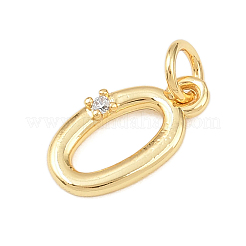 Латунные микропаве прозрачные кубические циркониевые подвески&nbsp;KK-P339-27G