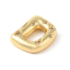 Ciondolo in ottone con micro pavé di zirconi chiari&nbsp;KK-Z046-01G-D