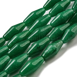 Нити бусин из натурального белого нефрита (крашеные) G-A223-A07-01