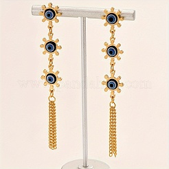 Преувеличенные серьги-гвоздики с кисточками из нержавеющей стали 201 от сглаза JC1062