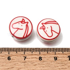 Perles en porcelaine manuelles&nbsp;PORC-K013-02B
