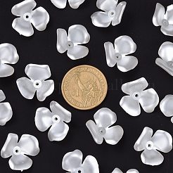 Цветок имитация жемчуг акриловые крышки шарика X-OACR-L004-7226