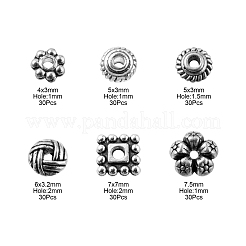 Perline distanziatrici in lega di stile tibetano in stile 180 pz 6&nbsp;DIY-FS0002-32