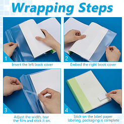 Обложка книги из пластиковой ткани и самоклеящаяся бумага OFST-WH0012-002