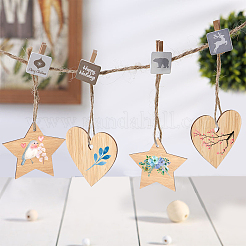 Необработанные деревянные детали для больших подвесок AJEW-OC0001-87