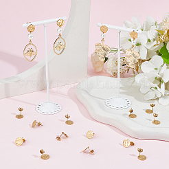 50 шт. ионное покрытие (IP) 304 нержавеющая сталь гвоздики фурнитура для сережек&nbsp;STAS-SC0008-57G