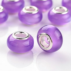 Большое отверстие Rondelle смолы европейские шарики RPDL-J050-06