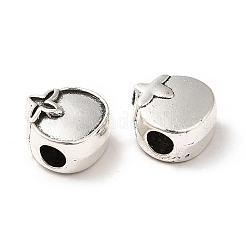 Сплавочные овальные бусины тибетского стиля  PALLOY-M198-01AS