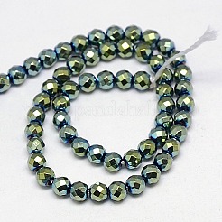 Chapelets de perles en hématite synthétique sans magnétiques&nbsp;G-J169B-2mm-06