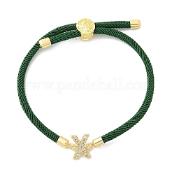 Регулируемые браслеты из нейлона BJEW-C096-01G-24