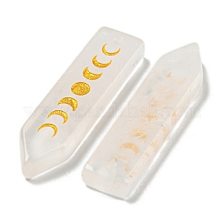 Подвески с фазой луны и кристаллами натурального кварца&nbsp;G-C145-01D