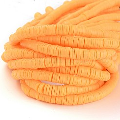 Плоские круглые бусины из глины ручной работы полимерные&nbsp;CLAY-R067-6.0mm-15