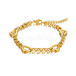 Нержавеющая сталь сердца ссылка браслеты&nbsp;US7880-2