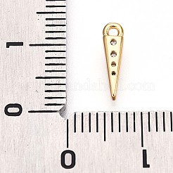 Латунные микропаве прозрачные подвески с фианитом KK-T075-37G