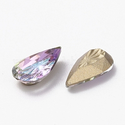 Cabochon di strass di vetro k9 in rilievo&nbsp;RGLA-H008-01D