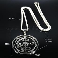 Мужские подвески с демоническим символом из нержавеющей стали 201&nbsp;FS-WG67A41-01