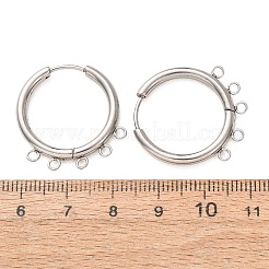 304 cerchietto per orecchini in acciaio inossidabile&nbsp;STAS-D183-02D-P
