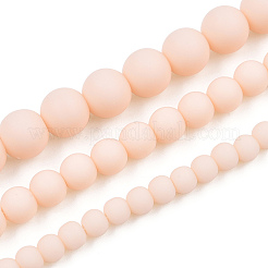 Opaken Glasperlen Stränge&nbsp;LS-GLAA-T032-P4mm-MD09