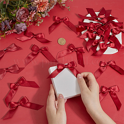 60 шт. полиэстеровый самоклеящийся бант для аксессуаров для упаковки подарочных коробок&nbsp;AJEW-ME0002-34