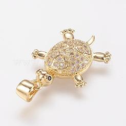 Латунные микро проложить кубического циркония подвески&nbsp;ZIRC-G104-23G