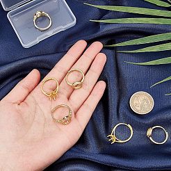 6 шт. 3-х стильные регулируемые латунные кольца для пальцев FIND-FH0004-23