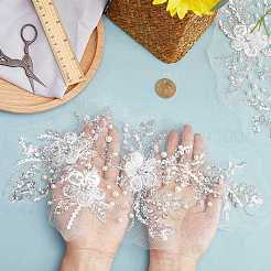 2 шт. 2-х стилистические аппликации с рисунком «Цветок жизни» из полиэстера с компьютерной вышивкой&nbsp;DIY-GF0006-90