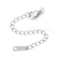Удлинитель цепочки из нержавеющей стали 304 с подвесками в форме капли.&nbsp;STAS-G383-08P