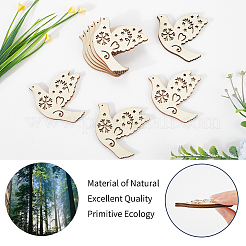 Украшения из деревянных подвесок своими руками WOOD-WH20007-02C