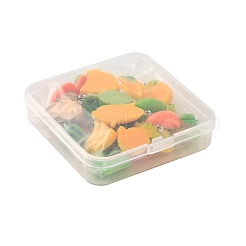 24шт 12 стиля непрозрачные подвески из смолы&nbsp;RESI-FS0002-07