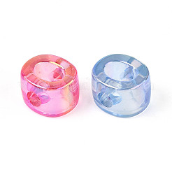 УФ-покрытие прозрачные акриловые европейские бусины OACR-M027-02O