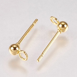 202 фурнитуры для сережек-гвоздиков из нержавеющей стали&nbsp;X-STAS-G173-12G-3mm