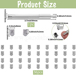 Наборы инструментов для тиснения кожи с буквами и цифрами TOOL-WH20012-002B