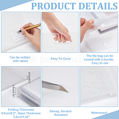 Прямоугольная водонепроницаемая пластиковая папка для портфолио ABAG-WH0046-18