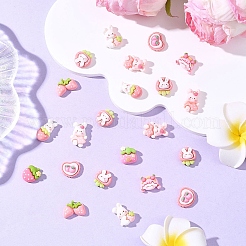 20 шт. симпатичных кабошонов из непрозрачной смолы с эффектом декодирования&nbsp;RESI-YW0005-48