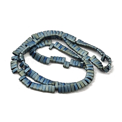 Brins de perles d'hématite synthétiques non magnétiques givrées électrolytiques&nbsp;G-G089-A01-12