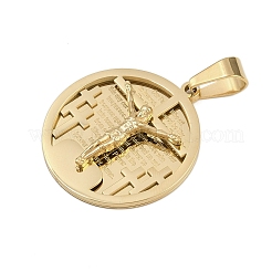 Colgantes de acero inoxidable 304 con temática de Jesús&nbsp;STAS-D387-01A-G
