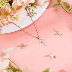 4 шт. Латунные подвески с микропаве&nbsp;ZIRC-BBC0003-03G