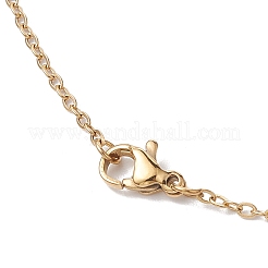 Ожерелье с подвеской из натурального малайзийского нефрита NJEW-JN05023-02