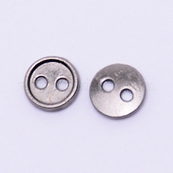 Miniknöpfe aus Legierung&nbsp;PALLOY-WH0076-49B-B