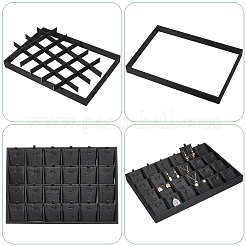 Поднос для подвесных товаров с 24 отделением из дерева ODIS-WH0030-191