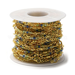 Латунные бисерные цепочки ручной работы CHC-P011-E01-G